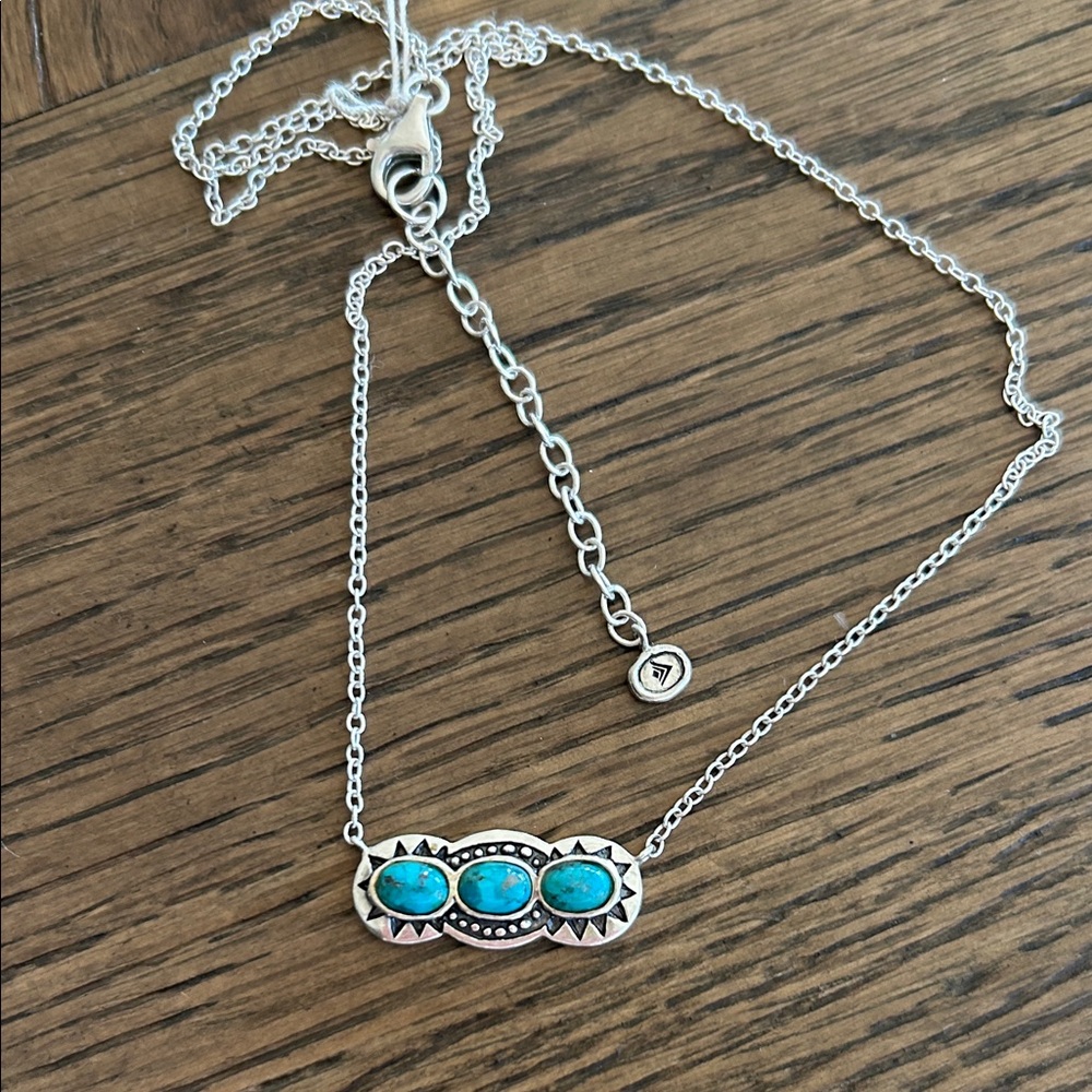 Silpada Turquoise Sail Away bar necklace